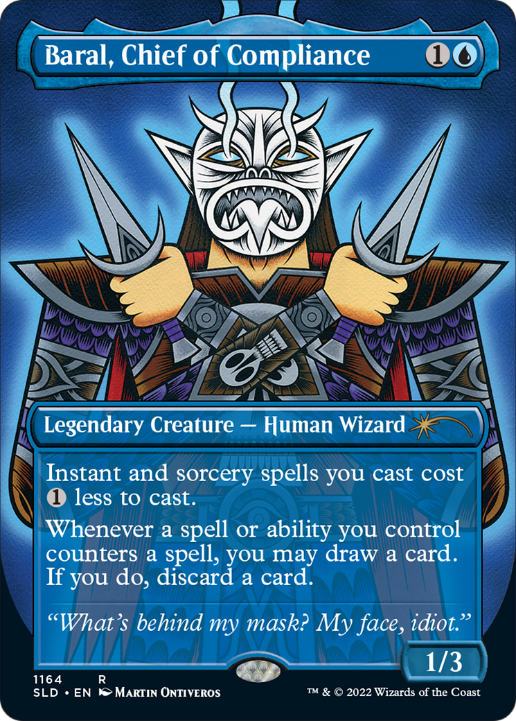 Baral, Chief of Compliance (Borderless) [Secret Lair Drop Series] | Cards and Coasters CA