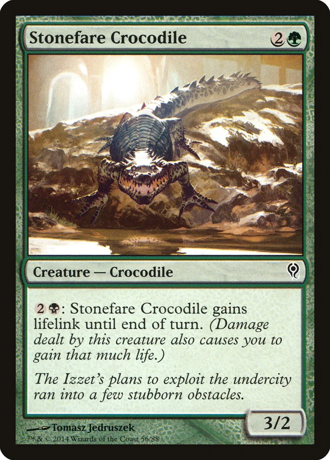 Stonefare Crocodile [Duel Decks: Jace vs. Vraska] | Cards and Coasters CA