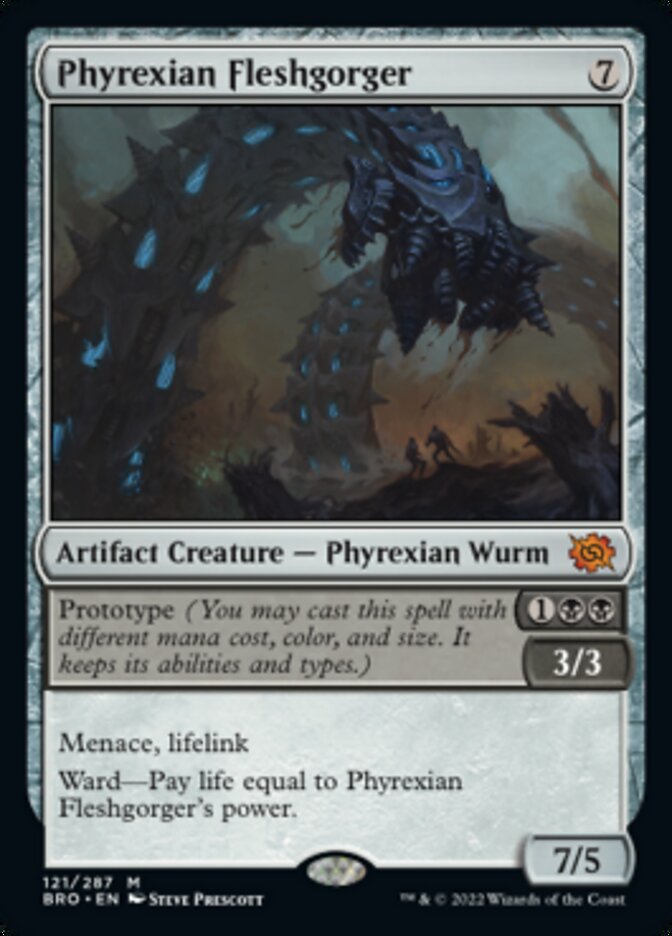 Phyrexian Fleshgorger (Promo Pack) [The Brothers' War Promos] | Cards and Coasters CA