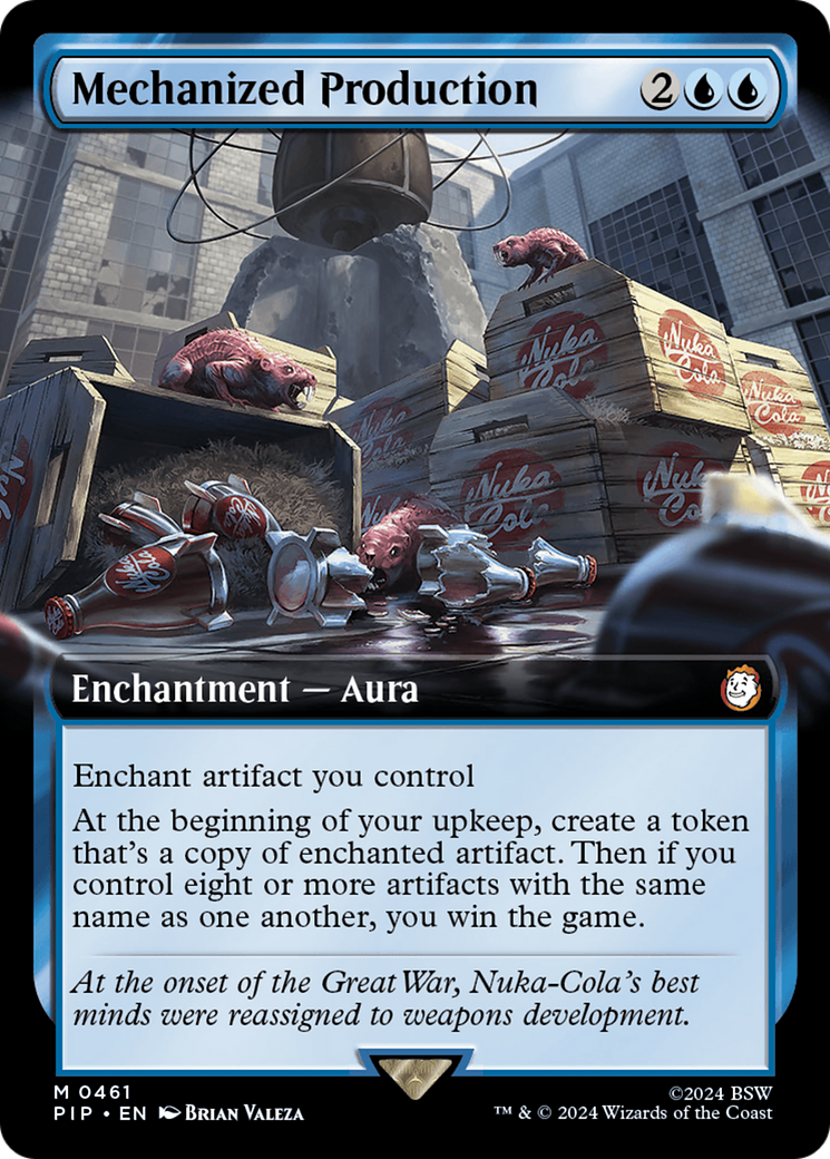 Mechanized Production (Extended Art) [Fallout] | Cards and Coasters CA