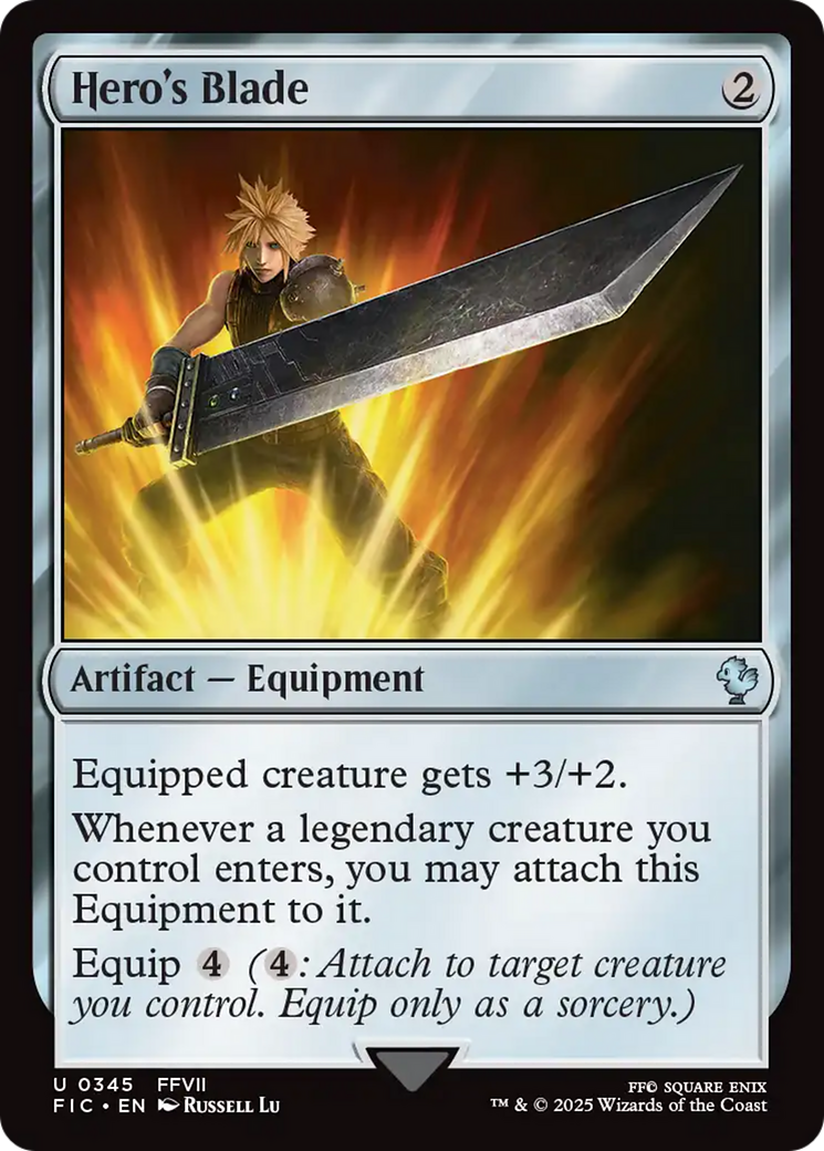 Hero's Blade [FINAL FANTASY Commander] | Cards and Coasters CA