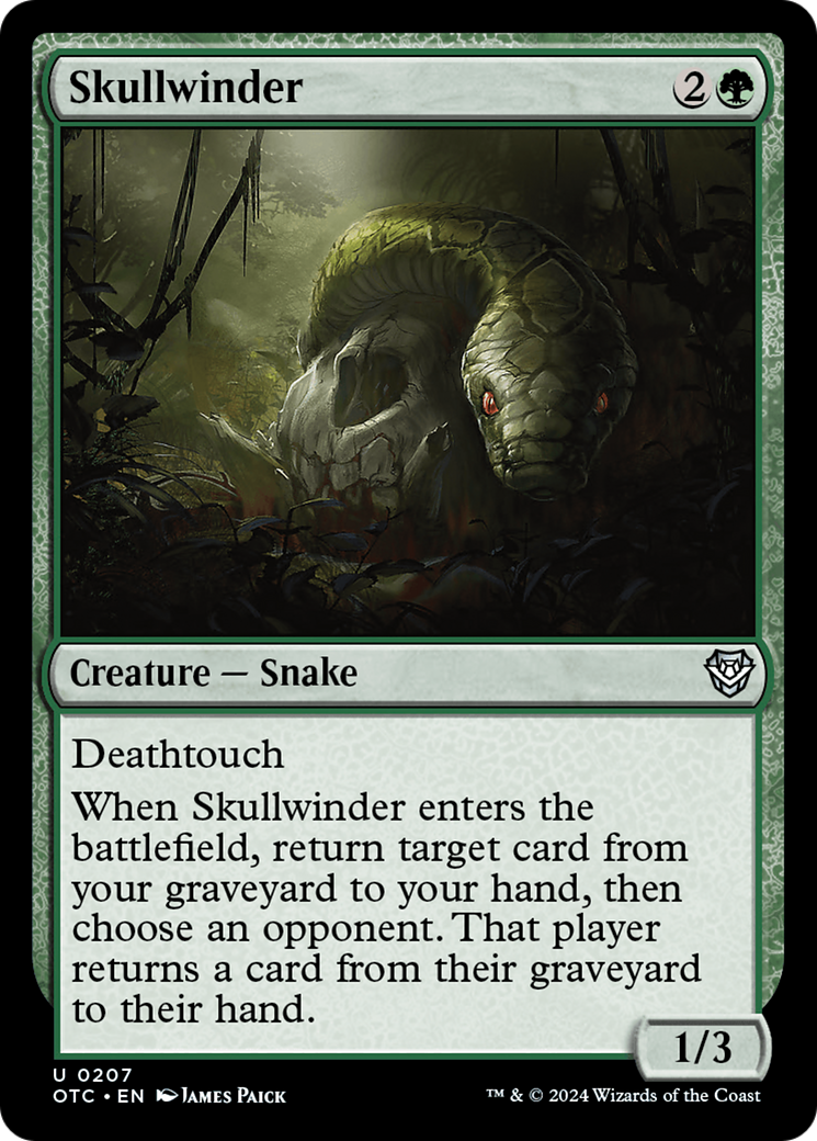 Skullwinder [Outlaws of Thunder Junction Commander] | Cards and Coasters CA