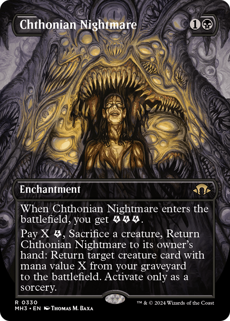 Chthonian Nightmare (Borderless) [Modern Horizons 3] | Cards and Coasters CA