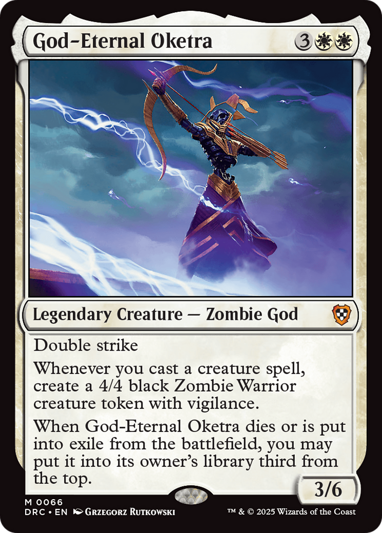 God-Eternal Oketra [Aetherdrift Commander] | Cards and Coasters CA