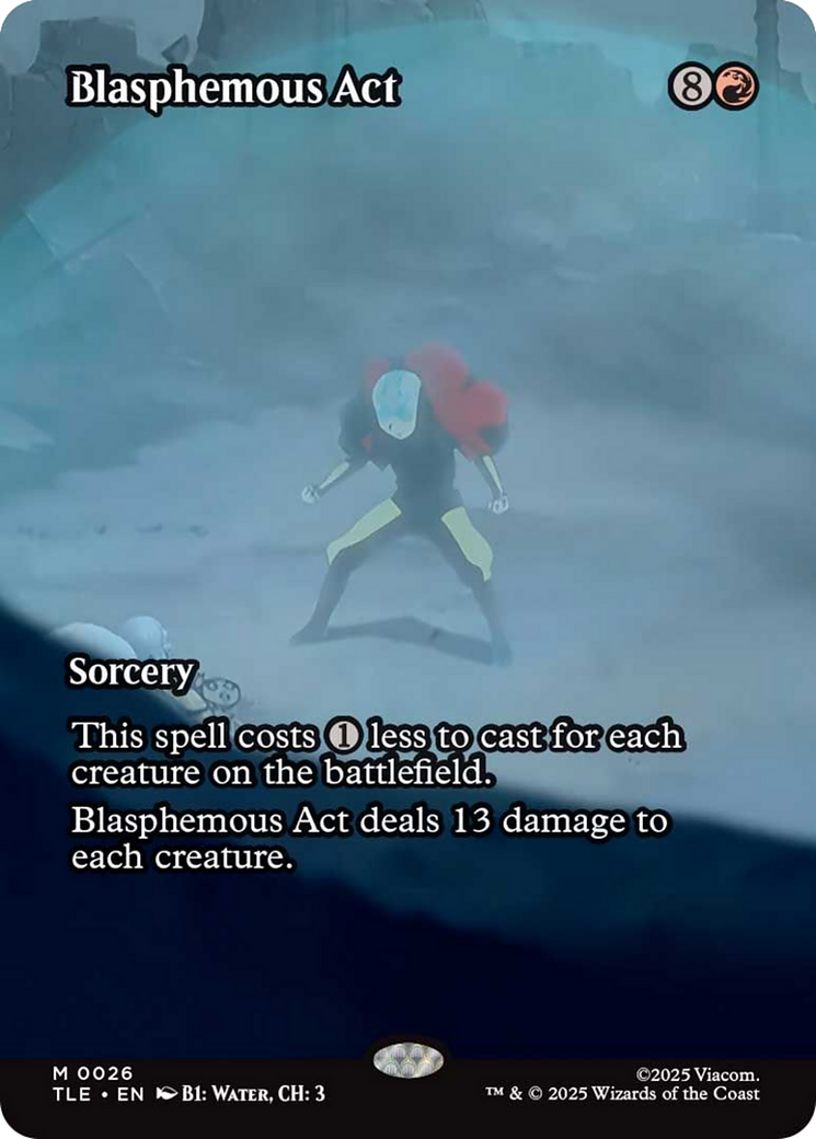 Blasphemous Act (Borderless) [Avatar: The Last Airbender: Eternal-Legal] | Cards and Coasters CA