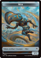 Gingerbrute // Myr Double-Sided Token [Reality Fracture Commander Tokens] | Cards and Coasters CA