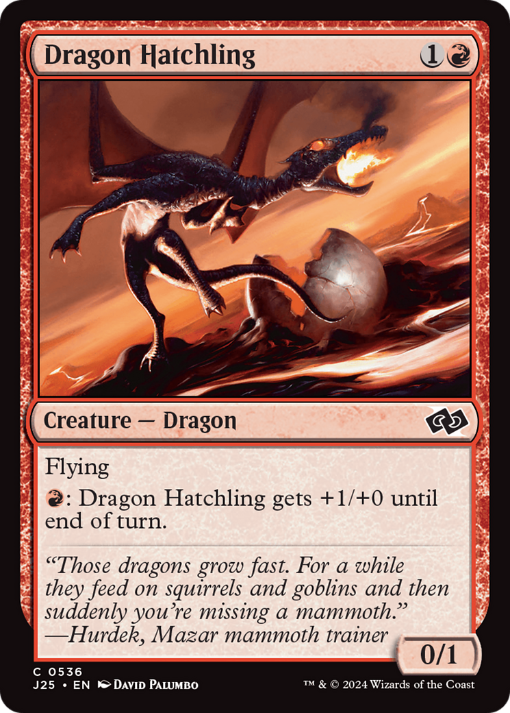 Dragon Hatchling [Foundations Jumpstart] | Cards and Coasters CA