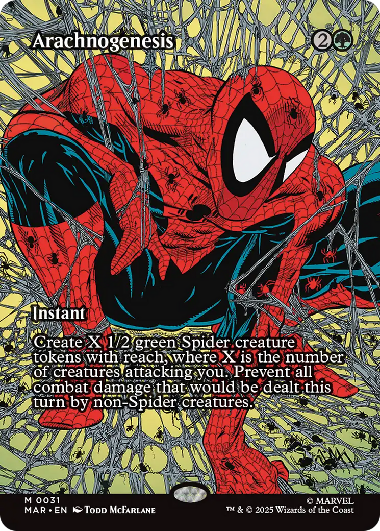 Arachnogenesis (Borderless) [Marvel's Spider-Man: Eternal-Legal] | Cards and Coasters CA