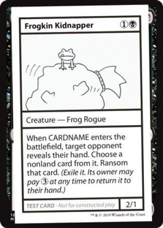 Frogkin Kidnapper (2021 Edition) [Mystery Booster Playtest Cards] | Cards and Coasters CA