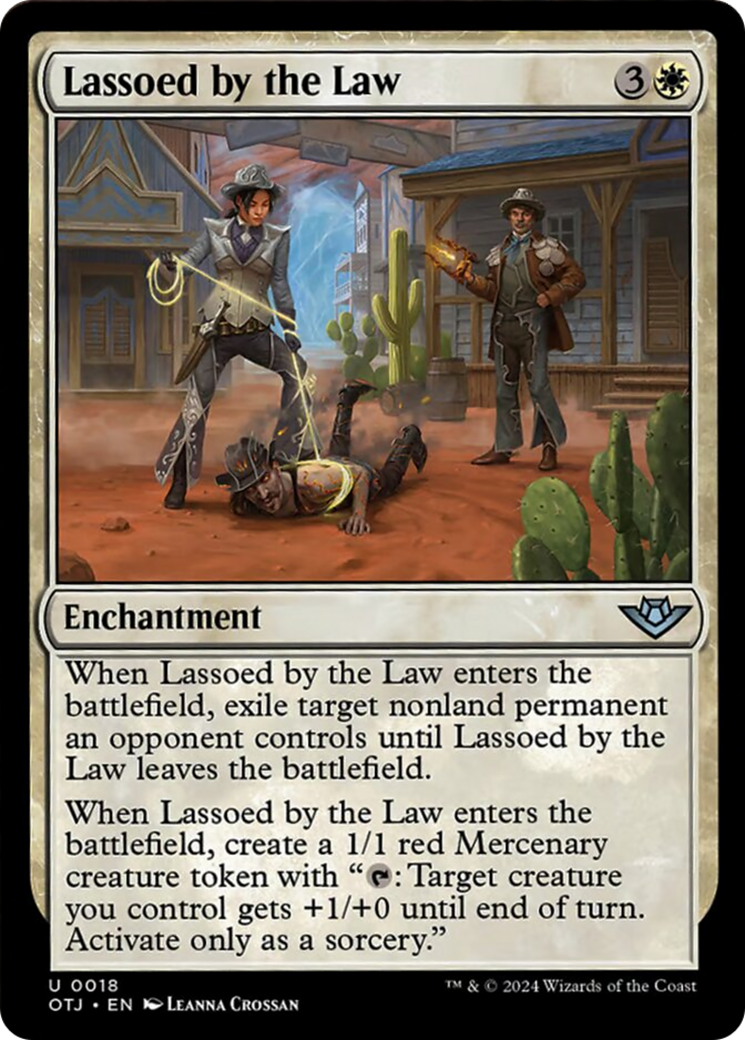 Lassoed by the Law [Outlaws of Thunder Junction] | Cards and Coasters CA