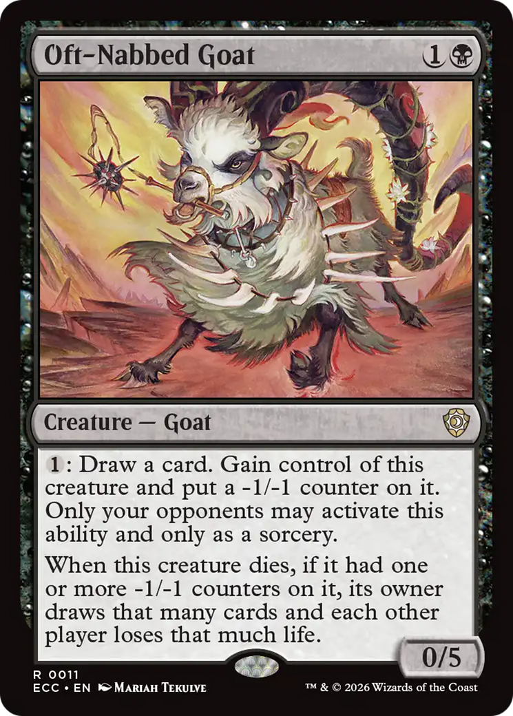 Oft-Nabbed Goat [Lorwyn Eclipsed Commander] | Cards and Coasters CA