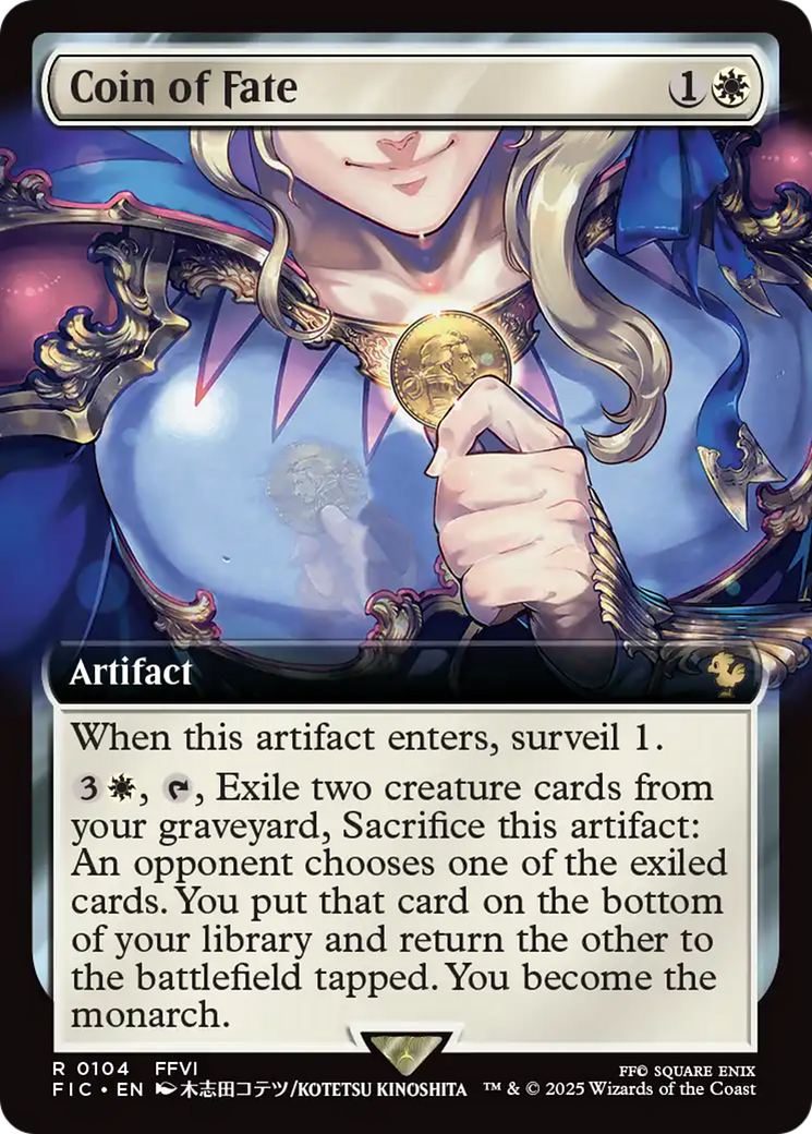 Coin of Fate (Extended Art) [FINAL FANTASY Commander] | Cards and Coasters CA