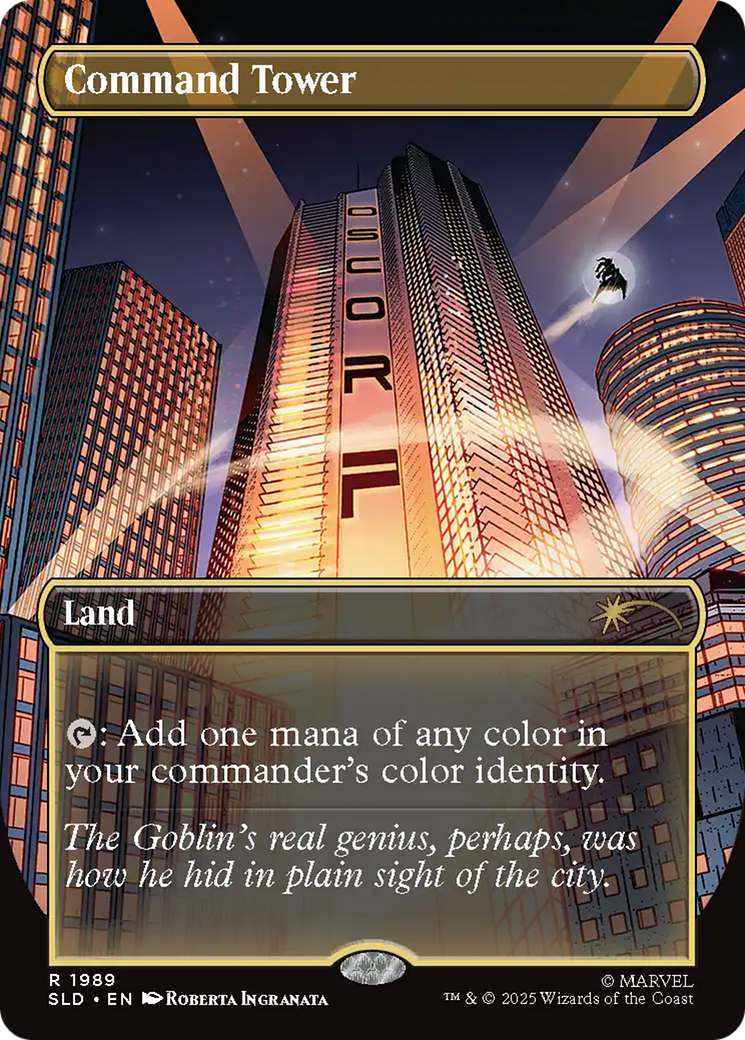 Command Tower (1989) (Rainbow Foil) [Secret Lair Drop Series] | Cards and Coasters CA