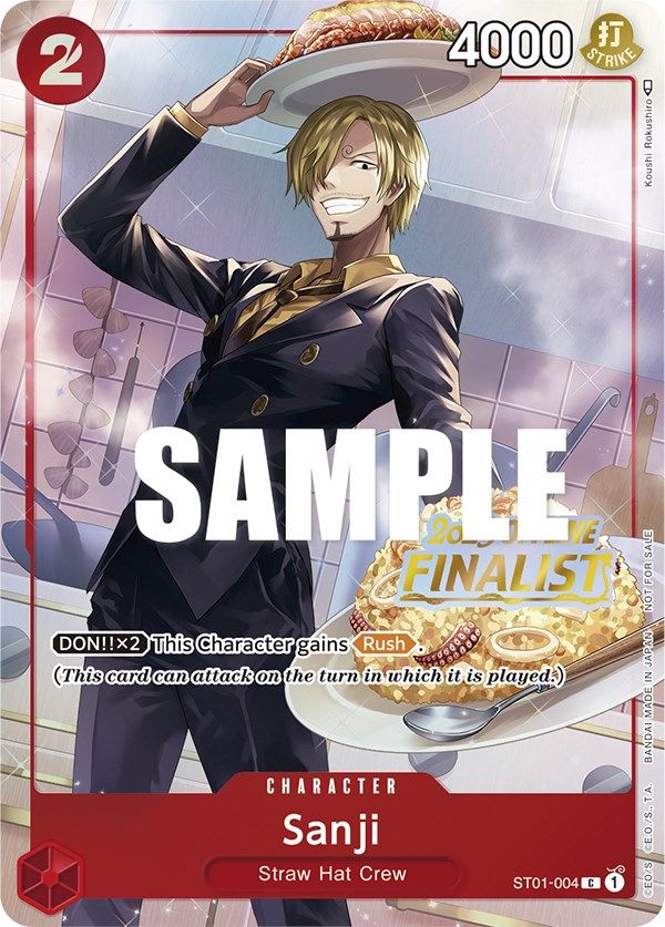 Sanji (Offline Regional 2023) [Finalist] [One Piece Promotion Cards] | Cards and Coasters CA