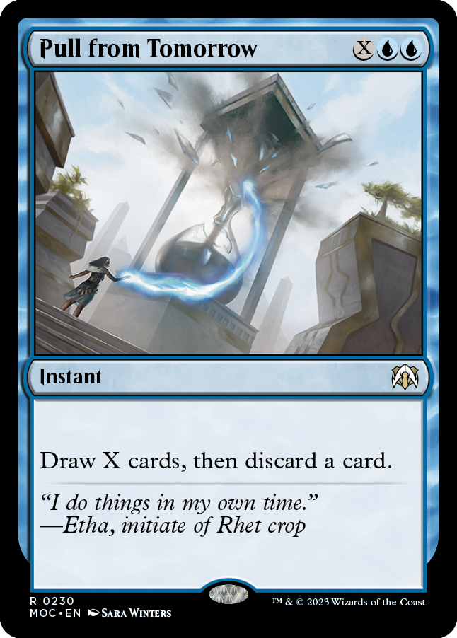 Pull from Tomorrow [March of the Machine Commander] | Cards and Coasters CA
