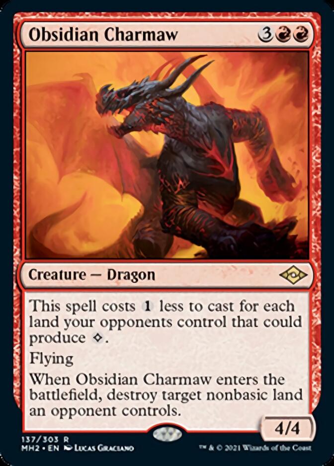 Obsidian Charmaw [Modern Horizons 2] | Cards and Coasters CA