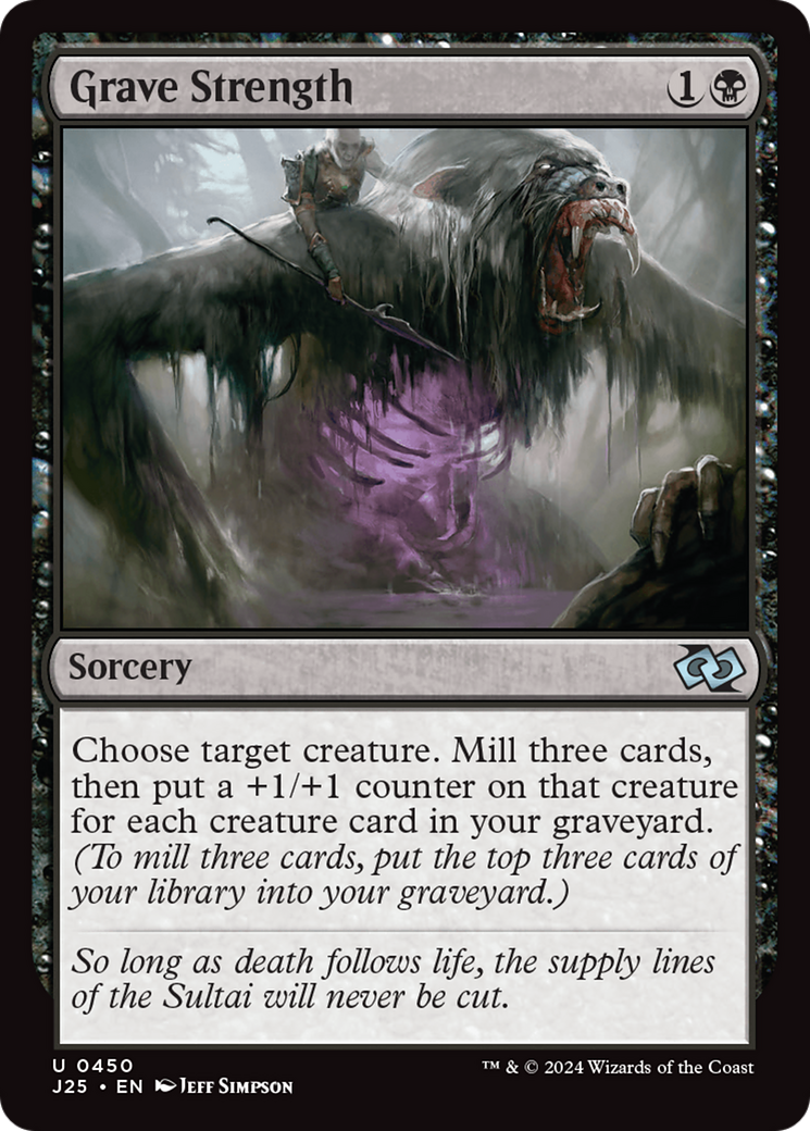 Grave Strength [Foundations Jumpstart] | Cards and Coasters CA