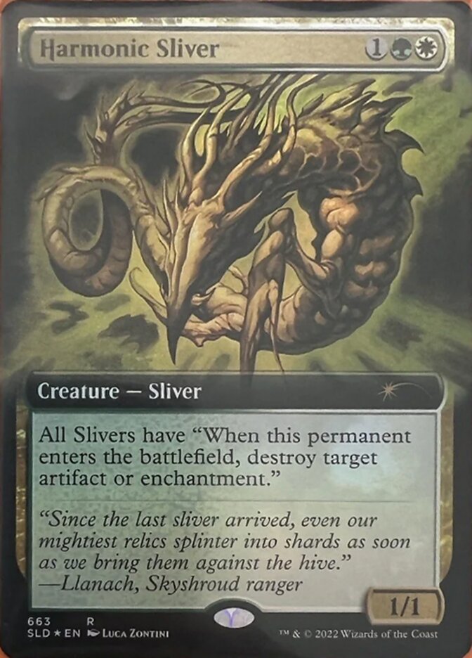 Harmonic Sliver (Extended Art) [Secret Lair Drop Promos] | Cards and Coasters CA