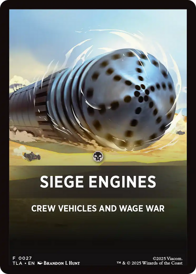Siege Engines Theme Card [Avatar: The Last Airbender Tokens] | Cards and Coasters CA