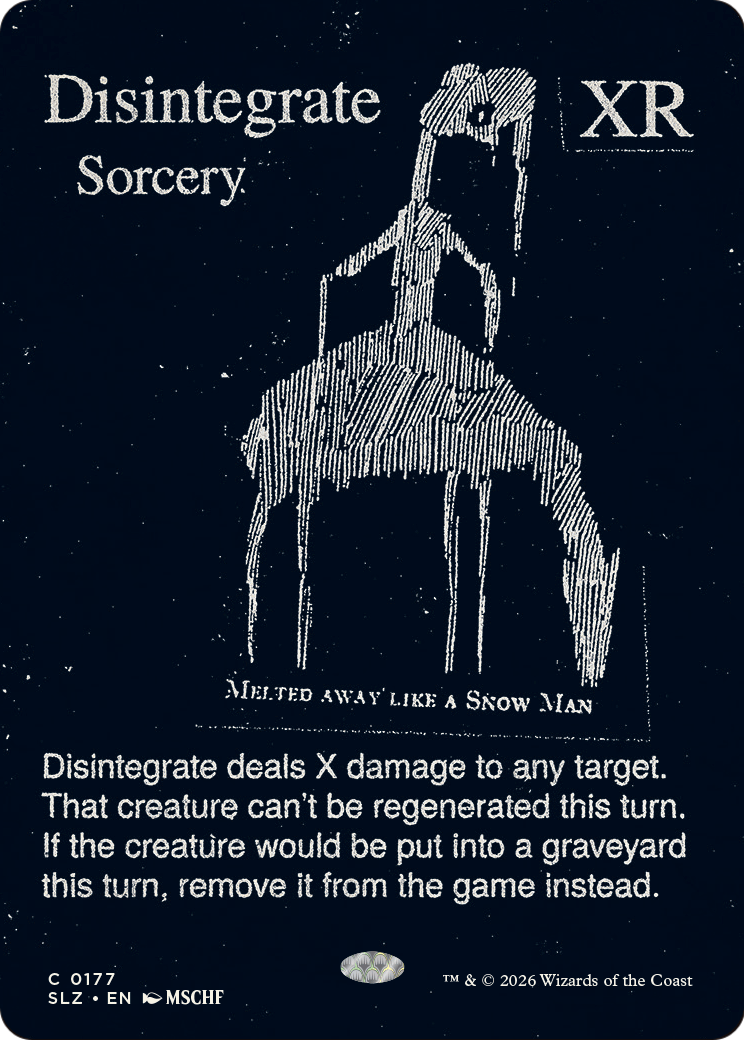 Disintegrate (0177) [Secret Lair x MSCHF: The Zeta Set] | Cards and Coasters CA