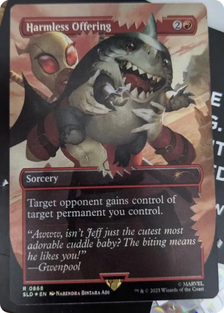 Harmless Offering (Rainbow Foil) [Secret Lair Drop Series] | Cards and Coasters CA