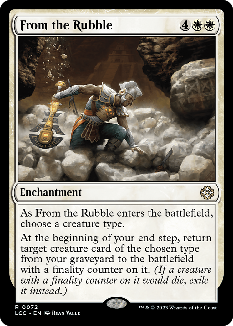 From the Rubble [The Lost Caverns of Ixalan Commander] | Cards and Coasters CA