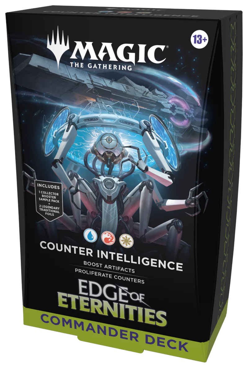 Magic: The Gathering Edge of Eternities - Counter Intelligence Commander Deck | Cards and Coasters CA