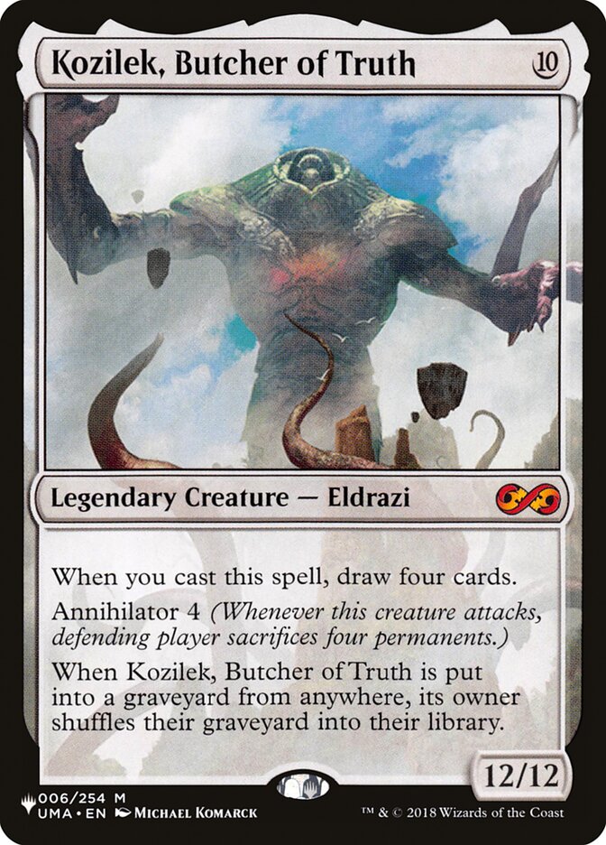 Kozilek, Butcher of Truth [The List] | Cards and Coasters CA