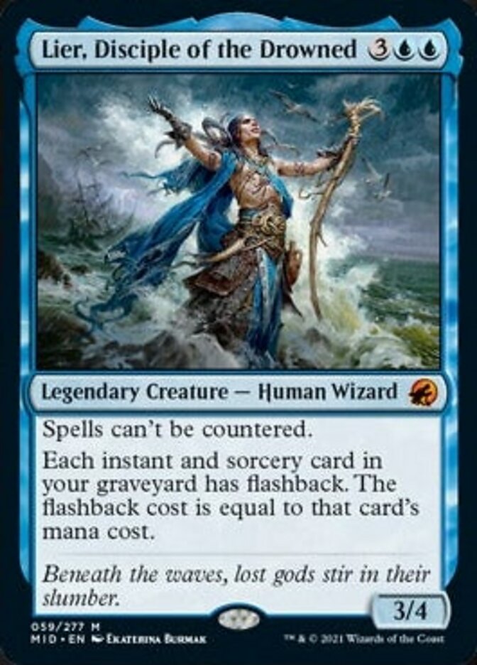 Lier, Disciple of the Drowned [Innistrad: Midnight Hunt] | Cards and Coasters CA