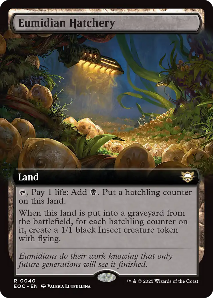 Eumidian Hatchery (Extended Art) [Edge of Eternities Commander] | Cards and Coasters CA