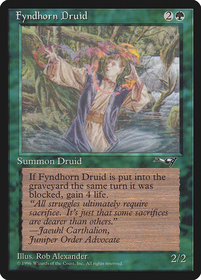 Fyndhorn Druid (Flame Circle) [Alliances] | Cards and Coasters CA