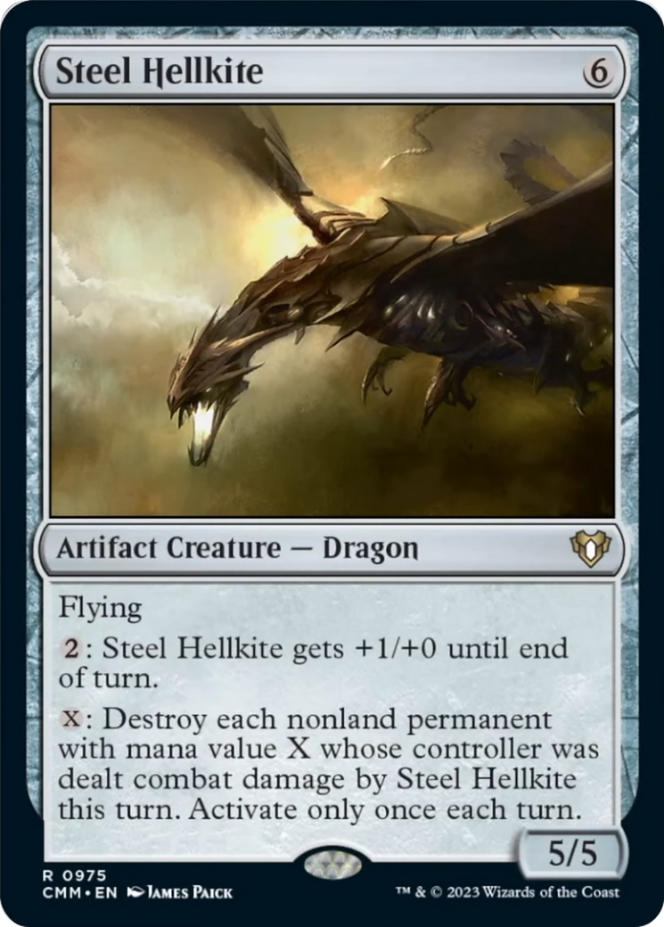 Steel Hellkite [Commander Masters] | Cards and Coasters CA