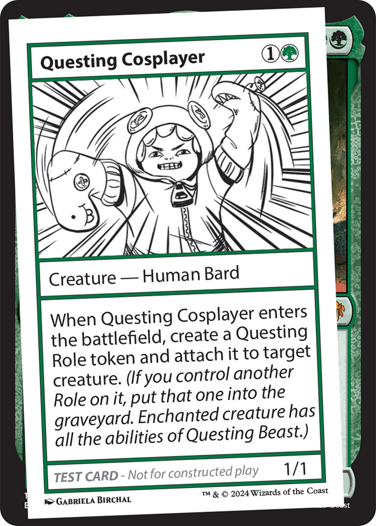 Questing Cosplayer [Mystery Booster 2 Playtest Cards] | Cards and Coasters CA