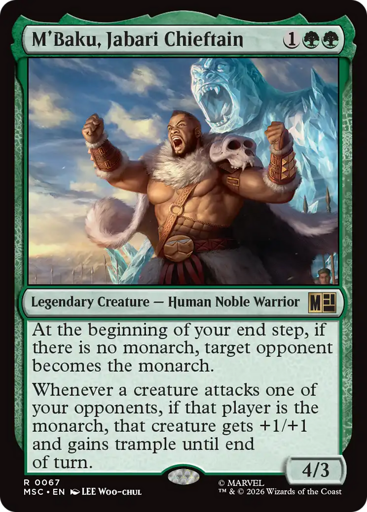 M'Baku, Jabari Chieftain [Marvel Super Heroes Commander] | Cards and Coasters CA