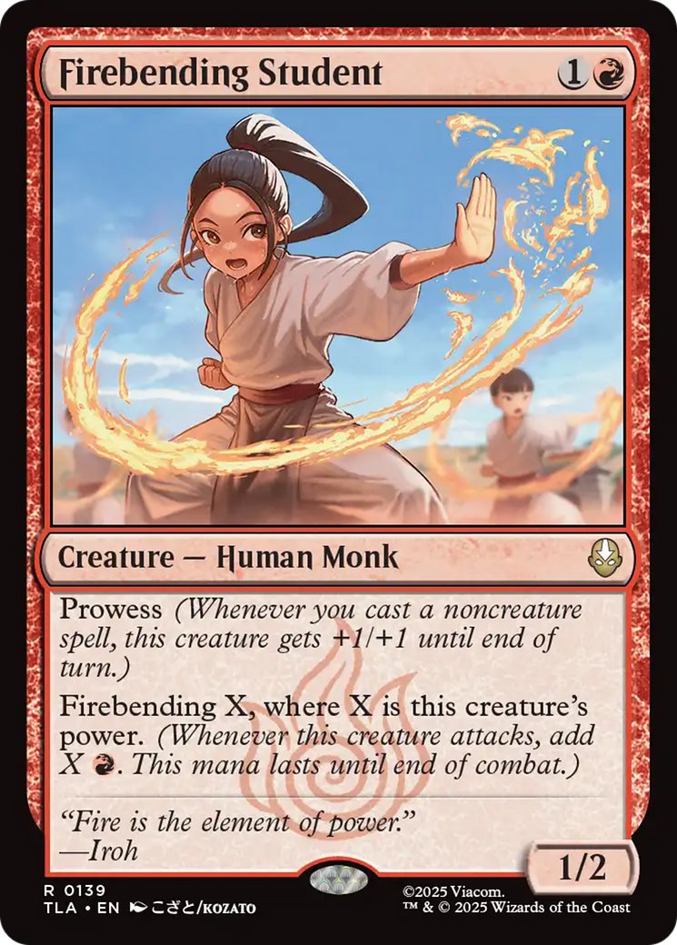 Firebending Student [Avatar: The Last Airbender] | Cards and Coasters CA