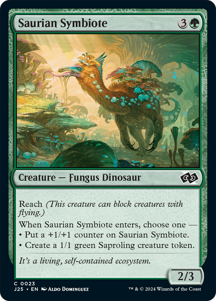 Saurian Symbiote [Foundations Jumpstart] | Cards and Coasters CA