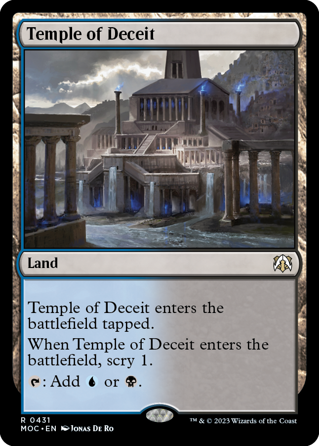 Temple of Deceit [March of the Machine Commander] | Cards and Coasters CA