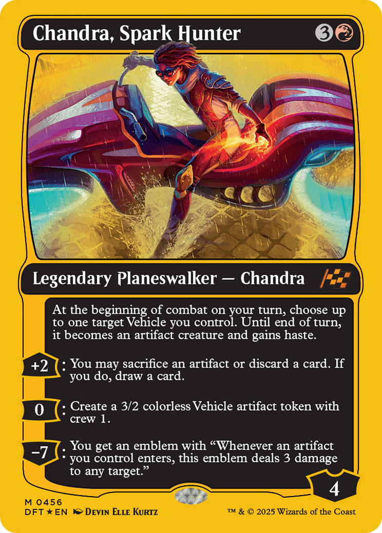 Chandra, Spark Hunter (First-Place Foil) [Aetherdrift] | Cards and Coasters CA