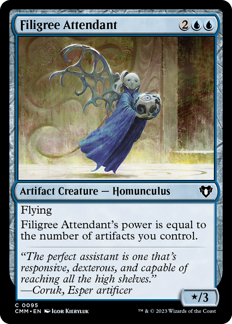 Filigree Attendant [Commander Masters] | Cards and Coasters CA