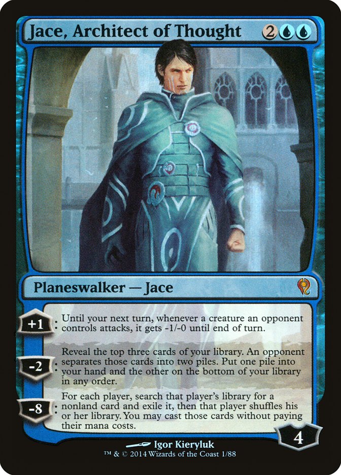 Jace, Architect of Thought [Duel Decks: Jace vs. Vraska] | Cards and Coasters CA