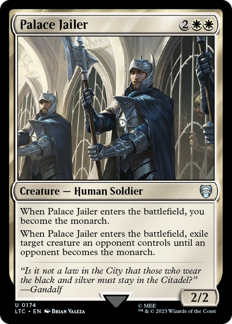 Palace Jailer [The Lord of the Rings: Tales of Middle-Earth Commander] | Cards and Coasters CA