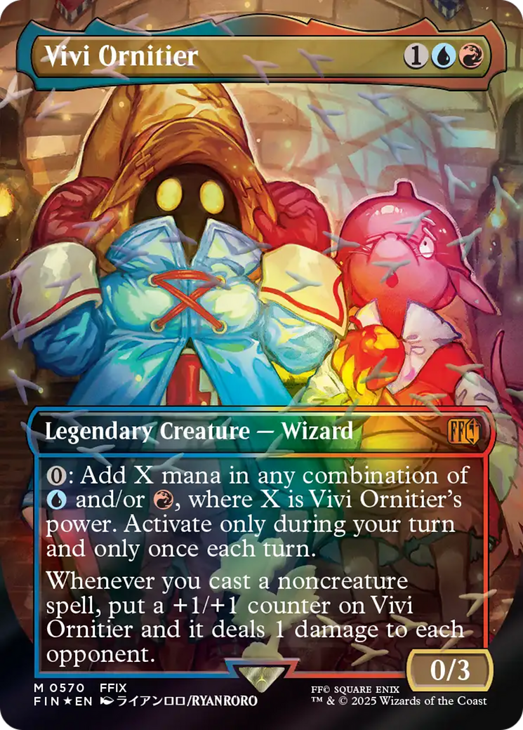 Vivi Ornitier (Borderless) (Chocobo Track Foil) [FINAL FANTASY] | Cards and Coasters CA