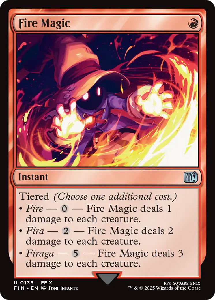 Fire Magic [FINAL FANTASY] | Cards and Coasters CA