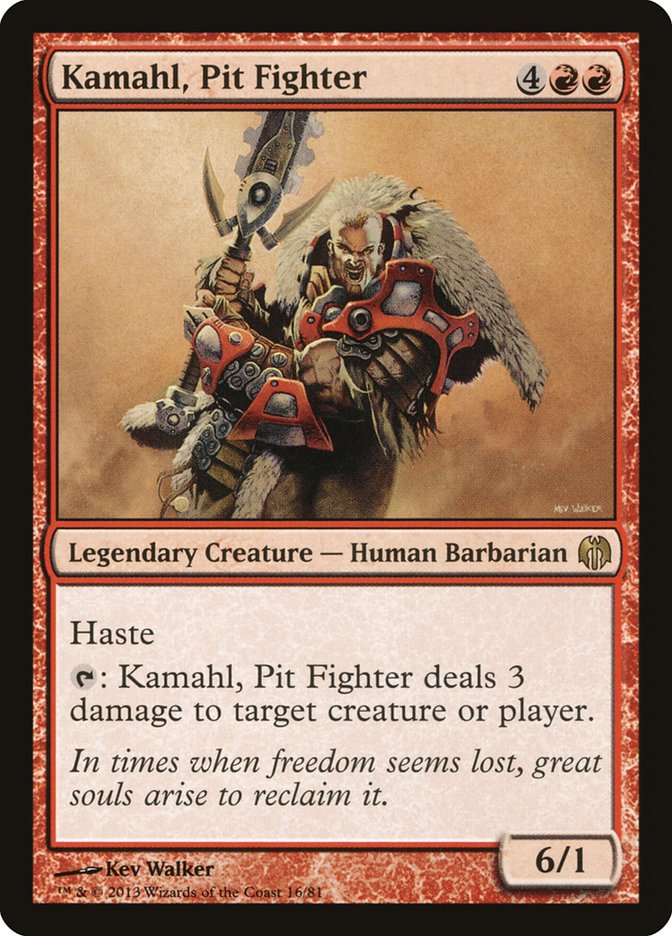 Kamahl, Pit Fighter [Duel Decks: Heroes vs. Monsters] | Cards and Coasters CA