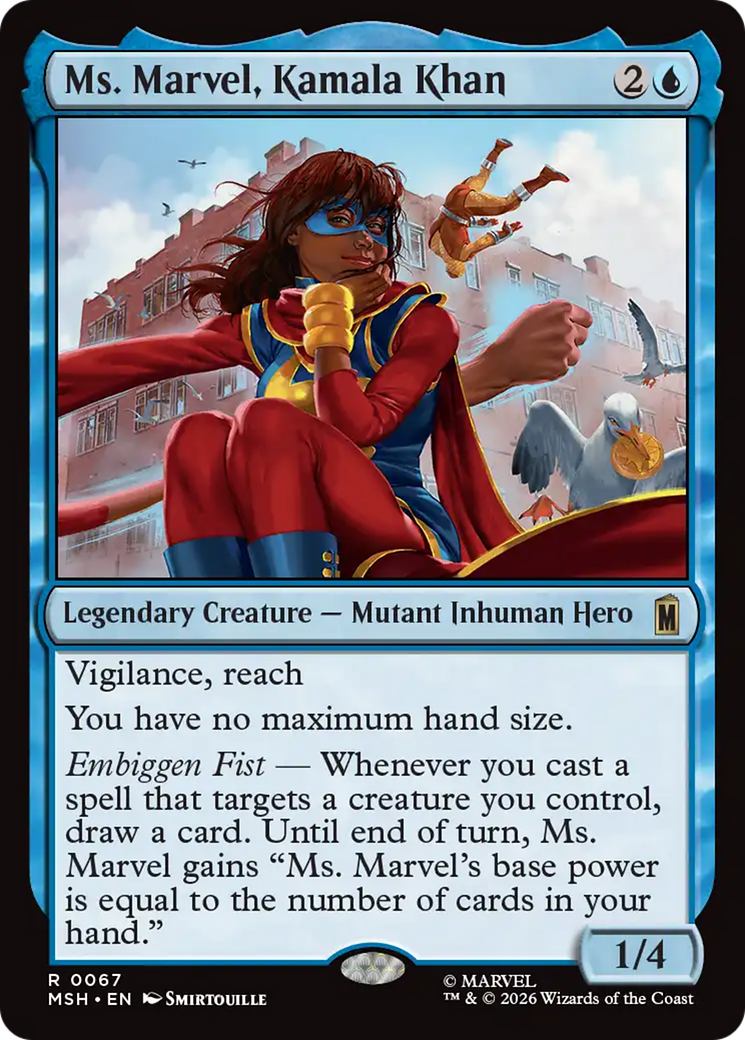 Ms. Marvel, Kamala Khan [Marvel Super Heroes] | Cards and Coasters CA