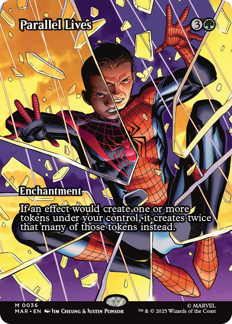Parallel Lives (Borderless) [Marvel's Spider-Man: Eternal-Legal] | Cards and Coasters CA