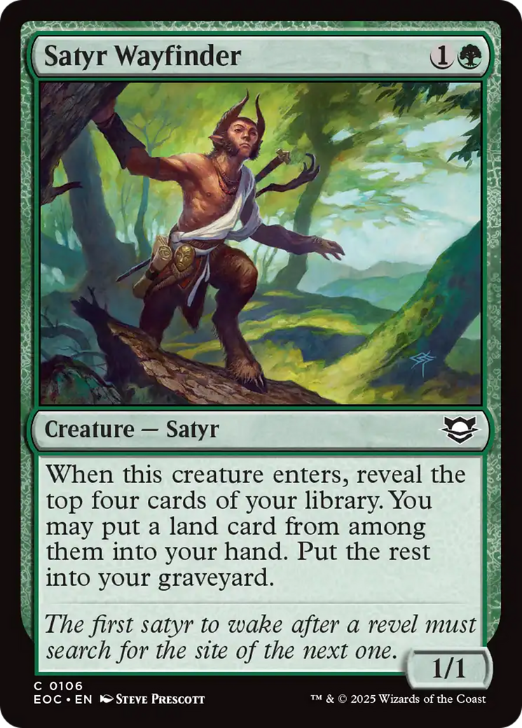 Satyr Wayfinder [Edge of Eternities Commander] | Cards and Coasters CA