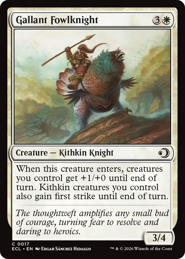 Gallant Fowlknight [Lorwyn Eclipsed] | Cards and Coasters CA