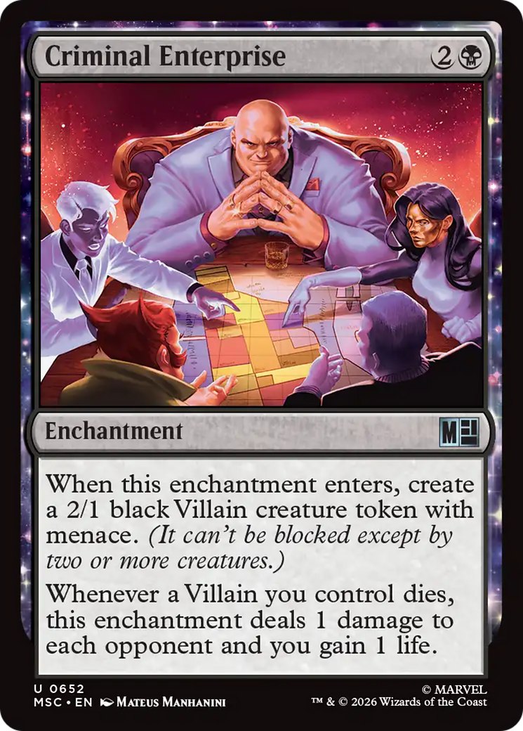 Criminal Enterprise [Marvel Super Heroes Commander] | Cards and Coasters CA