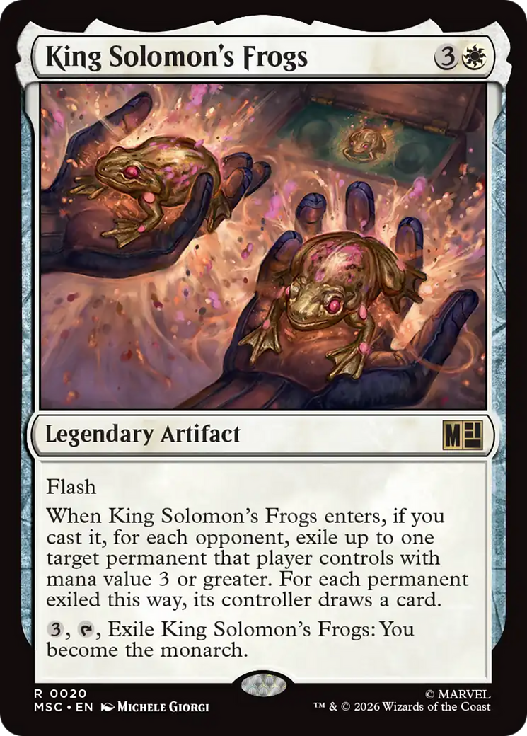 King Solomon's Frogs [Marvel Super Heroes Commander] | Cards and Coasters CA